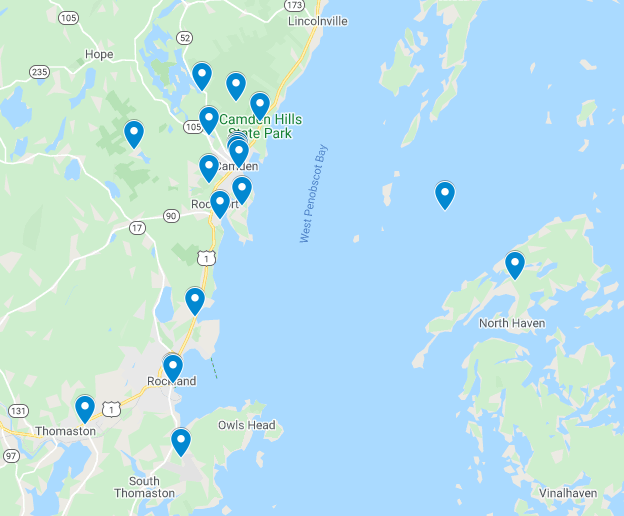 map of things to do in maine with kids on the midcoast