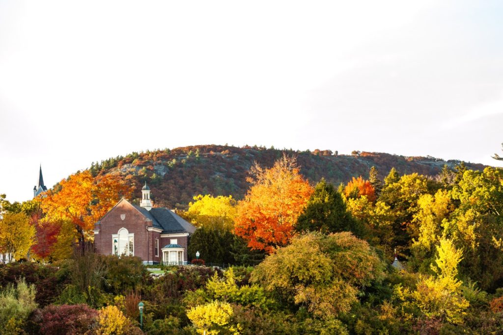 fall colors on Mount Battie in Camden Hills State Park