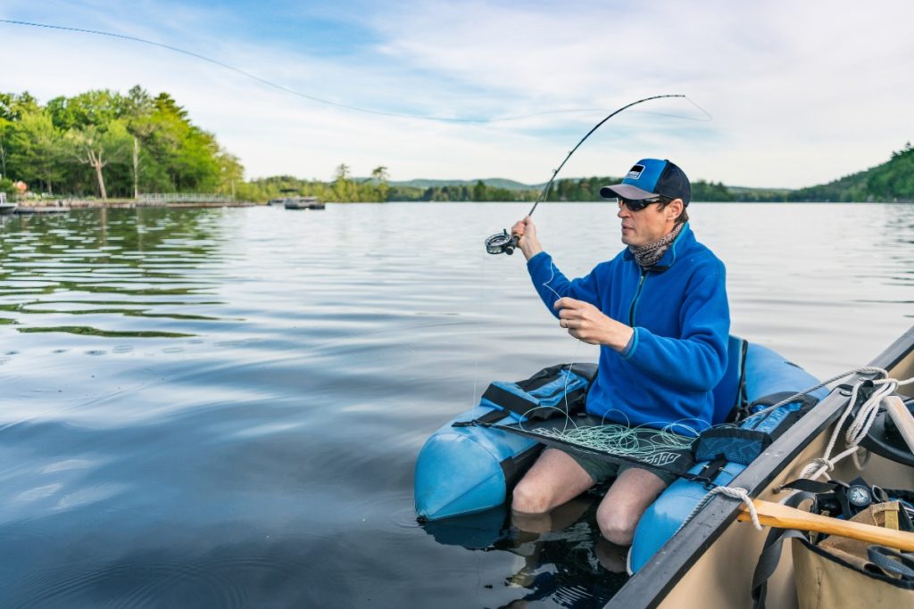 fishing on Megunticook Lake