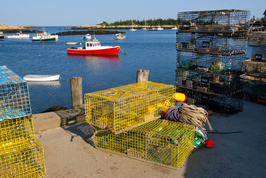 fishing boats in Matinicus Harbor Maine