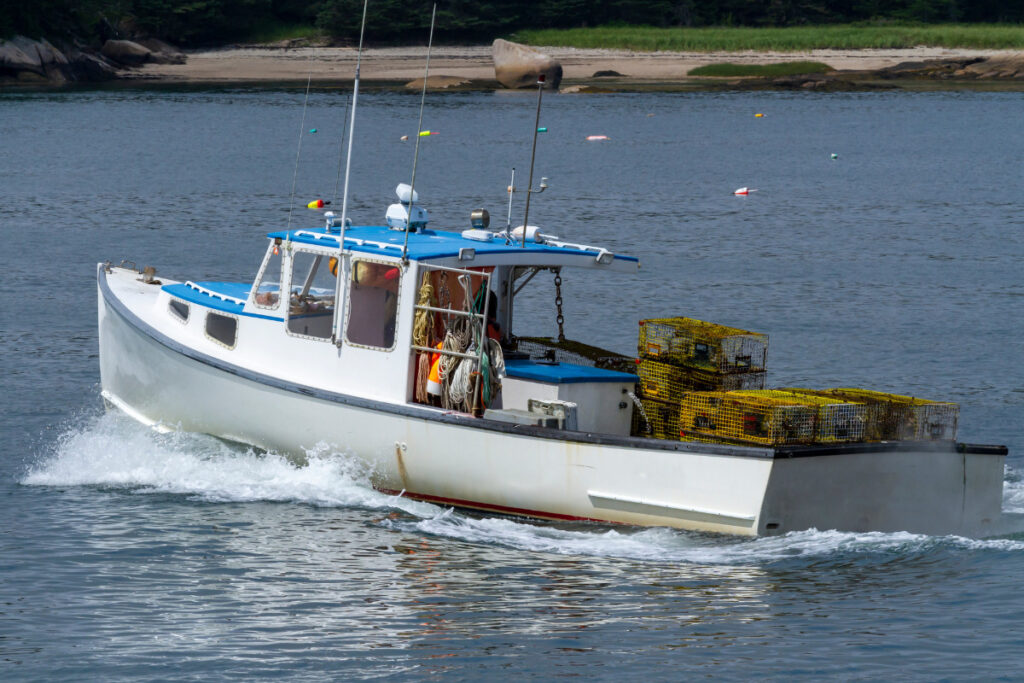 Maine lobster boats