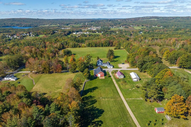 aerial view of Union Maine